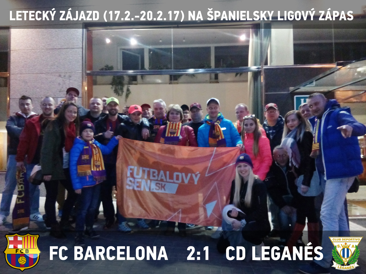 futbalový zájazd na Barcelona - Leganes