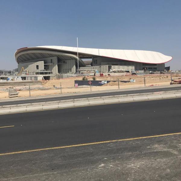 Rozostavaný štadión WANDA METROPOLITANO