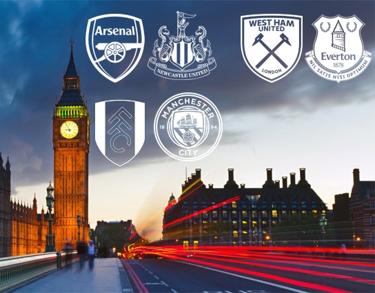 arsenal-newcastle-fulham-manchester-city-west-ham-everton